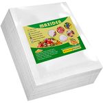 Vacuum Sealer Bags 100 Quart 8" x 12" Food Saver Bag Seal a Meal Commercial Grade BPA Free Great for Vac Storage or Sous Vide, Heavy-Duty