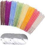 Ear Candles 32pcs Natural Ear Candles Beeswax Candling Cones,with 16 Protective Disks，Ear Wax Remover Candles Kit with Natural Organic Beeswax (32 pcs)