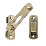 Sayayo Thicker Gate Lock Door Latch Small Gate Bolt Sliding Door Lock for Wooden Gates Internal Door Garden Stainless Steel Antique Bronze, EMS9500-Q