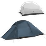 Naturehike Cloud Up 2 Tent, 2 Man Lightweight Camping Tent, Easy Set up Windproof & Waterproof Dome Tent for Outdoor Travelling Trekking (Blue)
