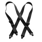 No-buzz Airport Friendly Black Hold-Up® Suspender X-Back Patented Gripper Clasps