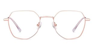 LENSKART BLU | Zero Power Blue Cut Computer Glasses | Anti Glare, Lightweight & Blocks Harmful Rays | UV Protection Specs | Gold | Men & Women | Small | LB E17491