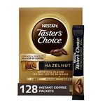 Nescafe Taster's Choice Instant Coffee Beverage, Hazelnut,16-0.1 oz packets(Pack of 8)