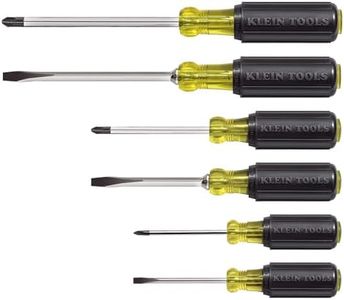 Klein Tools Screwdriver Set, Cushion Grip, 6-Piece 85074