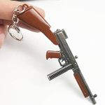 Happier You Pu bg/Bg mi Thompson gun premium Metal Keychain