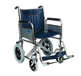 DAYS Heavy Duty Attendant Propelled Wheelchair, 56cm, Fixed Back, DETAChable Swing Away Footrests & Armrests, Folds for Transport, Easy for Caregiver to Push