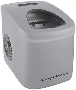 FRIGIDAIRE EFIC189-Silver Compact Ice Maker, 26 lb per Day, Silver (Packaging May Vary)
