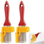 2 Pcs Cutting in Paint Brush, Edging Paint Brush, Paint Edger Tool, Cutting in Tools for Painting, Paint Brush Edger for Cutting in With Paint Pads For Home Office Room Wall Ceilings Edges Trim