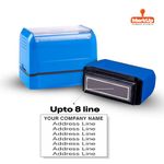 Flashy 6907 Pre-Inked Rubber Stamp – Customizable with Up to 8 Lines of Text, Available in 6 Vibrant Colors