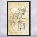 Framed Toilet Print, Contractor Gif