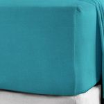 100% Brushed Cotton Soft Flannelette 25CM/10" Fitted Sheets 12 Colours (King, Teal)