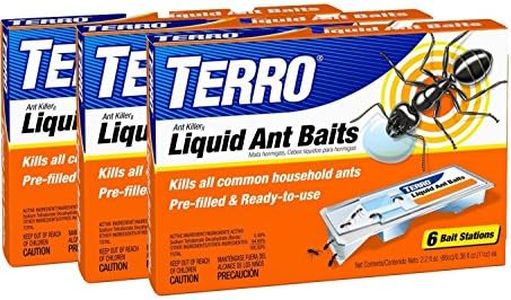 Terro T302 PreFilled Liquid Ant Killer II, 3-Packs of 6 Baits Each