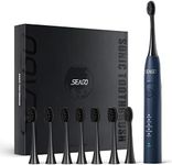 Seago Electric Toothbrush, Toothbrushes with 8 Replacement Brush Heads, Soft Toothbrush for Adults Rechargeable Toothbrush 5 Modes 42000 VPM with 2 Mins Smart Timers, SG-540 (Black)