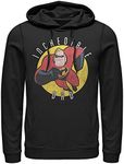 Fifth Sun Incredible Dad Mens Pullover Hoodie, Black, Large