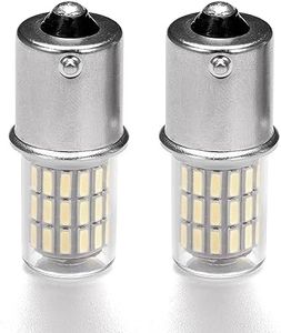 Heifymi 1156 1141 1003 7506 BA15S LED Bulb,12V-24V for RV Camper Interior Dome Exterior Porch Light Outdoor Landscape Lighting,Super White 6000K, 2 Pack