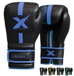 Xn8 Boxing Gloves Supra Leather For Training Punching Sparring MMA Fighting Muay Thai Kickboxing Martial Arts for Men and Women with Ventilated Palm in 8 10 12 14 16 oz