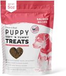 Dog Salmon Jerky for Puppies - 5 oz of Puppy Salmon Dog Treats for Puppy Development - Made with Wild Alaskan Salmon, Chickpeas, Carrots, Sweet Potato, and Fruit - Made in The USA