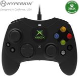 Hyperkin DuchesS Wired Controller - Black - Officially licensed S Controller replica for use with Xbox Series X|S, Xbox One, Windows 10|11, PC, Video Game Controller with Hall Effect Sticks, 3.5MM, Audio Jack, Impulse Triggers, Plug and Play, Gaming Gamepad