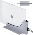 Ascrono Vertical Dock - Compatible with MacBook Pro 13, 15 & 16 inch Touch BAR ONLY - Docking Station w/ 2X USB-C Thunderbolt 3 (40Gbps)