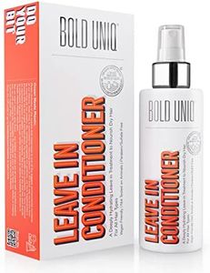 BOLD UNIQ Leave In Conditioner - Intense Treatment, Anti-frizz Detangler Spray, Adds Deep Moisture & Shine to Dry, Damaged, Colored, Curly, Frizzy, Broken & Bleached Hair Cruelty-free and 100% Vegan 175 ml / 5.9 Fl.Oz