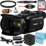 Canon Vixia HF G70 UHD 4K Camcorder with SanDisk 32GB Memory Card + UV Fliter + ZeeTech Accessory Bundle