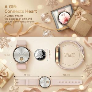Women’s Smart Watch with AMOLED Display – Call, Fitness, Heart Rate, 3ATM