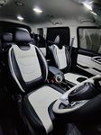 Pegasus Premium PU Luxury Leatherite Car Seat Cover for KIA Carens (Natural Fitting with Matching Color with Your Car Interior ) Black with ice Grey Color