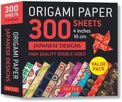 Origami Paper 300 sheets Japanese Designs 4" (10 cm): Tuttle Origami Paper: High-Quality Double-Sided Origami Sheets Printed with 12 Different Designs