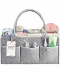 Putska Baby Diaper Caddy Organizer - Gift Registry for Baby Shower, Nursery Organizer, Neutral Baby Gift Basket, Changing Table Organizer (Diaper Caddy)