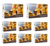 LTETTES 3 SET (H-4",5",6"x D-3") LED Glass Cup Pillar Flameless Electric Candles With Flickering Faux Wick, Amber Color Glass- AA Battery Powered with Remote for Home Decor, Birthday Gifting , Wedding and any other Decoration- PACK 8 [BATTERIES INCLUDED]