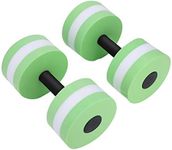 Aquatic Exercise Dumbbells, Water Float Bodybuilding Training Foam Sports Dumbbell Barbell Exercises Equipment, for Water Aerobics Adults Weight Loss (Green)