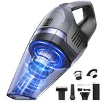 Handheld Vacuum Cleaner, 8000Pa Strong Suction Portable Hand Vacum Cordless with 25-30Mins Long Runtime Rechargeable Battery Lightweight for Home and Car Carpet Stairs Pet Hair Deep Cleaning