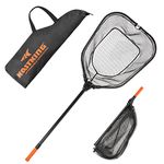 KastKing Brutus Fishing Net, Fish Landing Net, Lightweight & Portable Fishing Net with Soft EVA Foam Handle, Holds up to 44lbs/20KG, Fish-Friendly Mesh for a Safe Release, PVC L