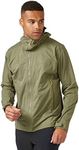 Rab Men's Kinetic 2.0 Hooded Waterproof Lightweight Jacket for Hiking and Trekking, Light Khaki, X-Large