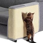 Navaris Cat Scratch Mat Sofa Shield - Natural Sisal Furniture Protector Scratching Pad for Cats - Scratch Carpet for Couch, Sofa, Chair - Left