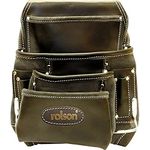 Rolson 68873 Large Single Leather Tool Pouch , Black