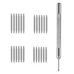 KALIONE 21 Packs Watch Band Pins Replacement Kit, Heavy Duty Watch Pins with Spring Bar Removal Tool, 4 Sizes 18-22mm Stainless Steel Watch Band Pins Kit for Watch Band Repair