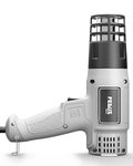 FEDUS FLARE 1800W Heavy Duty Hot Air Gun Machine, Dual Temperature Copper Motor Heat Gun for industrial use Epoxy Resin Art, Shrink Wrapping, Mobile Repair,Paint Removal Drying, Craft,PVC Pipe Bending