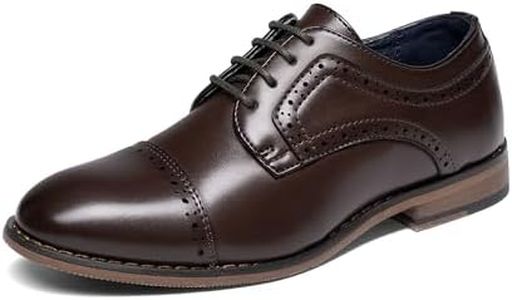 Bruno Marc Big Kid Prince_K_1 Dark Brown Boy's Classic Oxfords Dress Shoes Size 5 M US Big Kid