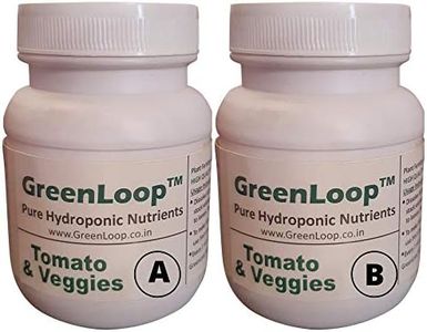 GREENLOOP Hydroponic NutrientsÂ– Tomatoes & Veggies, Hydroponic Nutrients Makes 200 Liter Hydroponic Solution, Suitable For All Plants & Better Tomatoes, Complete - Contains Everything, Liquid Form