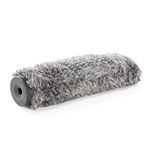 Movo WS-G220 Furry Rigid Windscreen for Microphones 18-23mm in Diameter and up to 8.6" (22cm) Long - Dark Gray