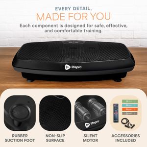 LifePro Hovert 3D Vibration Plate – Full Body Exercise Machine