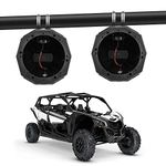 KEMIMOTO 6.5" Speaker Cage Swivel Pods, UTV ATV Speaker Enclosure with 1.75 to 2" Mounting Clamps Compatible with Polaris RZR 900 1000 xp Can Am Maverick X3 Sport Turbo Commander