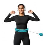 Roughhouse Weighted Infinity Fitness Hoop for Adults and Kids– Adjustable Detachable Smart Hula Hoop for Waist & Core Workout, Fun Cardio Exercise for Home Fitness & Weight Management