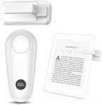 GEKVIVE RF Remote Control Page Turner for Kindle, Clicker Page Turner for iPad Tablets Reading Novels Taking, Phone Camera Video Record Triggers Remote, White B