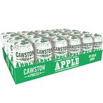 Cawston Press Cloudy Apple Sparkling Juice Blended With Sparkling Water And Pressed Apple Juice (330Ml X 24 Cans) Gluten Free - Vegan - No Added Sugar