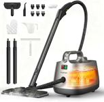 Steam Cleaner for Home, 293°F 58 PSI Powerful Multipurpose Handheld Steam Mop, 21 Attachments, 50Oz Capacity, Heavy Duty Steamer for Carpets, Floors, Cars, Tiles, Crack Cleaning, Turquoise