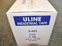 Case of Clear Uline Packing Shippin
