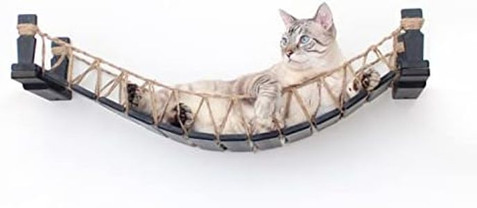 House of Meows Feline Pathways – Cat Bridge with Sisal Jute Rope and Birch Plywood for Cats and Kittens for,Pack of 1