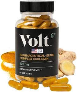 Volt03 Organic Turmeric Curcumin Capsules, 400mg Complex Curcurmin - Pharmaceutical-Grade Curcumin Supplement for Joint Health, Immune Support, & Healthy Inflammation Response, 60-day (2 month) supply